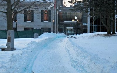 Quincy City Hall hit by drifting snow?