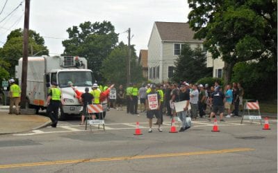 National Grid lockout sparks union worker protests in Quincy and elsewhere