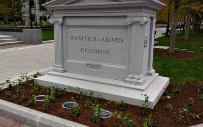 WBZ Channel 4 reports that Quincy’s new Hancock Adams Common cost thirty-five million