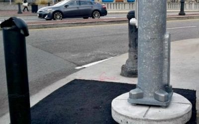 Quincy Quarry coverage finally forces traffic light sidewalk fix?