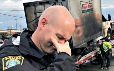 Kentucky police officers grieve doughnuts lost during New Year’s Eve truck fire