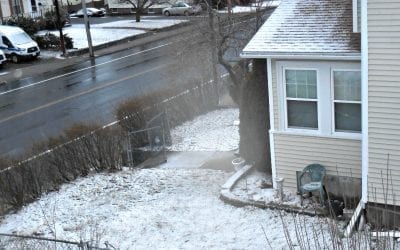 Quincy dusted by snow and hit by near gale force winds