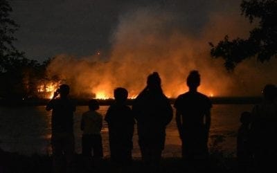 Quincy brush fire breaks out on Pine Island