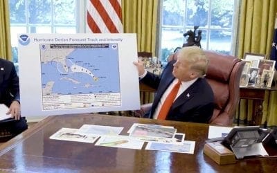 Did President Trump Display an Altered Dorian Map Showing Alabama in its Path?