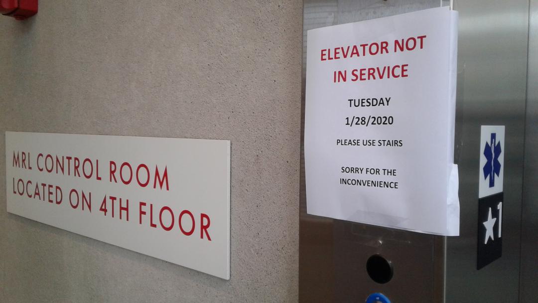 Hancock Garage’s new elevator out of service