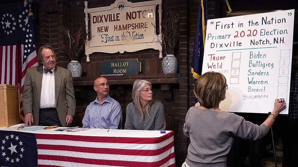 Bloomberg Wins Dixville Notch Vote In New Hampshire Primary Early Voting