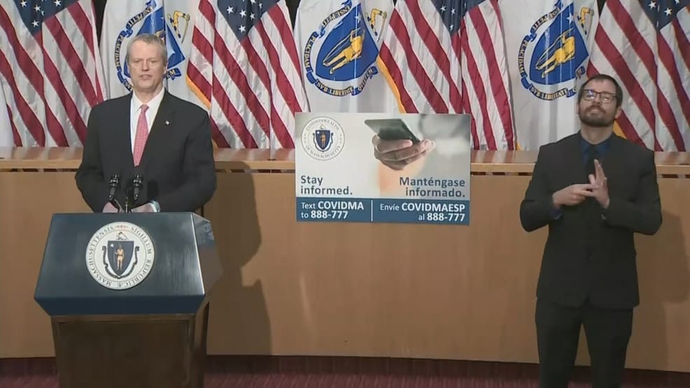 Massachusetts Governor Charlie Baker extends orders to stay at home and nonessential businesses by one day