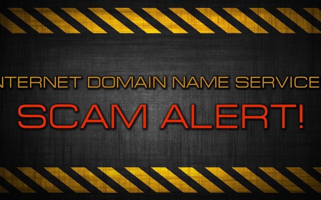SCAM of the week: Internet Domain Name scam