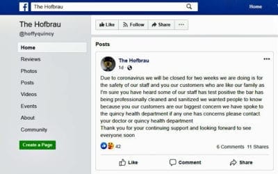 The Hofbrau is the latest victim as COVID-19 cases rise in Quincy