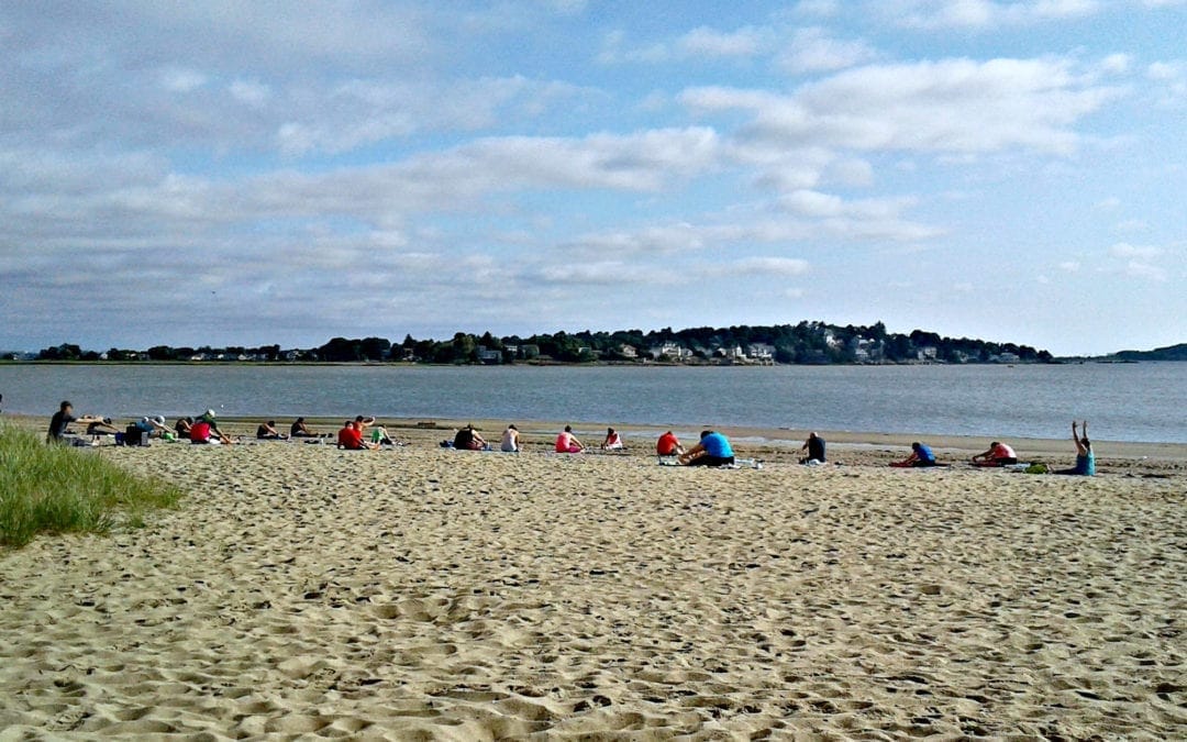 Wollaston Beach Socially Distant Yoga!