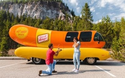 Oscar Mayer’s Wienermobile can be there for you when you pop the question!