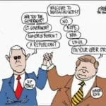 Senior Koch Maladministration Official Supports President Trump pence-koch-uber-driver