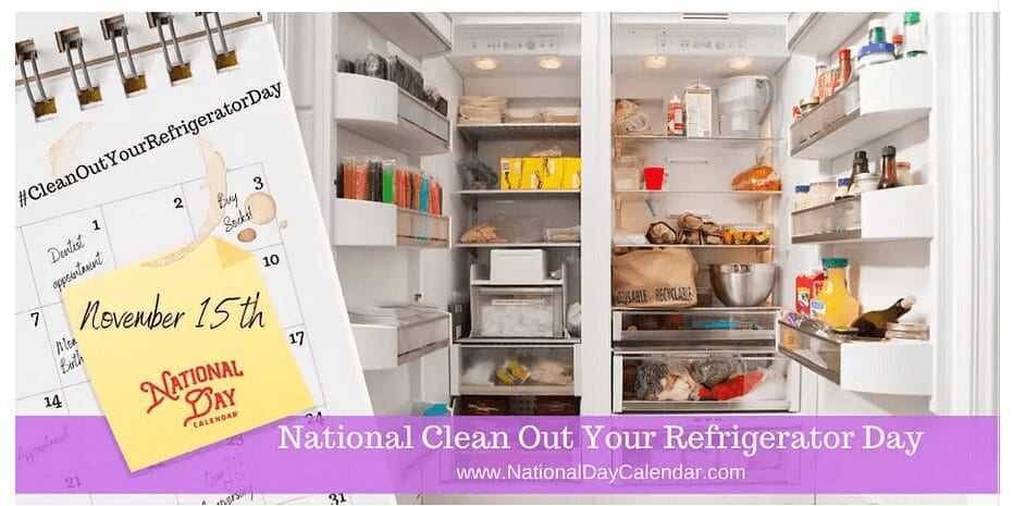 National Clean Out Your Fridge Day is Today