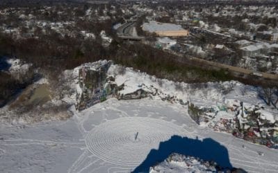Mysterious monolith pops up in Quincy — this time, with a “crop circle”