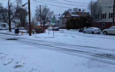 Snow flurry dusts Quincy Streets