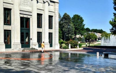 Quincy City Hall hosed down while Quincy swelters during heatwave