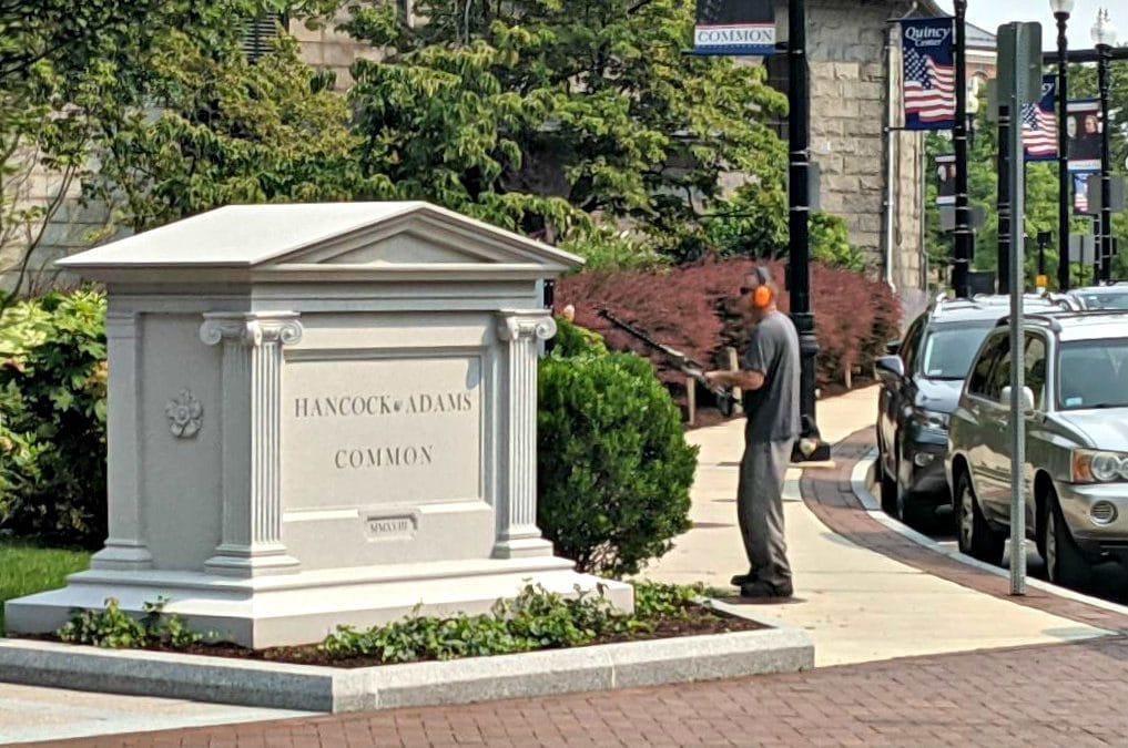 Quincy Kim Jong Koch Plaza maintenance efforts crossed over to control by Quincy Quarry?