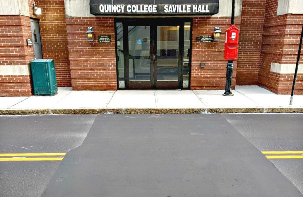 Quincy Center repavement cover-up?