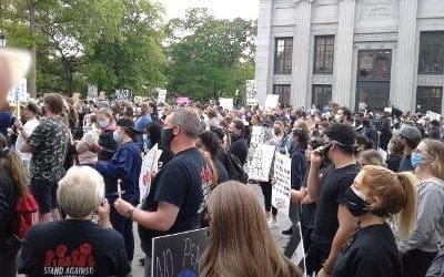 Quincy High School Student stage walkout to protest racism and hate speech