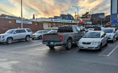 Quincy city employee out shopping with a City of Quincy ride?