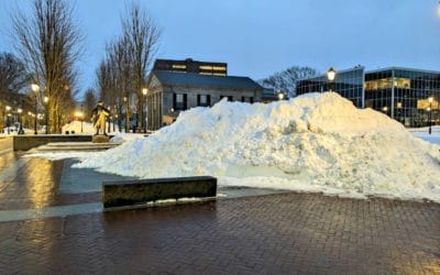 Quincy City Hall snows piles still piled high
