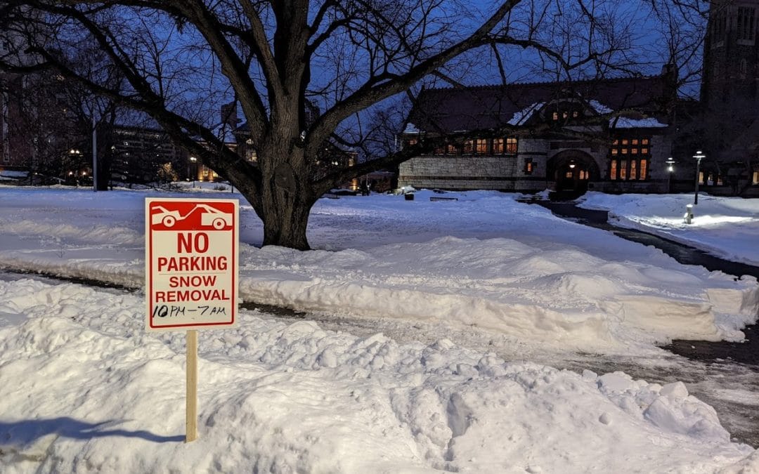 Quincy Center snow-blocked parking to be cleared