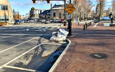 Quincy Quarry News shames the City of Quincy to clear snow pile from City Hall Handicapped Parking?