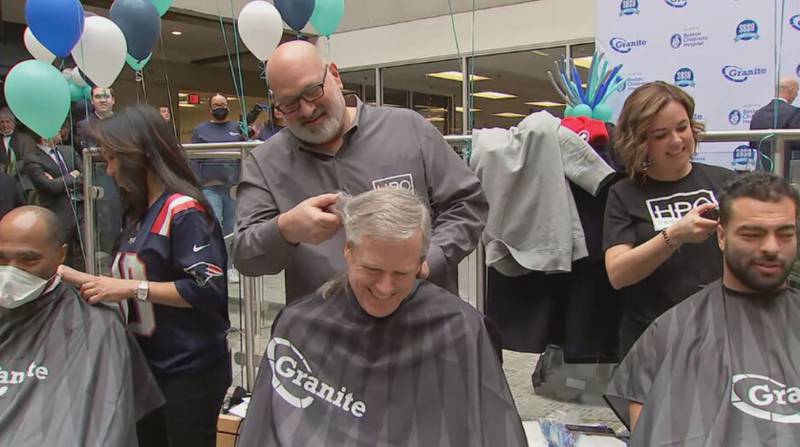 Quincy Mayor Koch suffers a close shave!