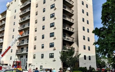 Quincy Center apartment fire stopped before it became a towering inferno #quincyfire #quincyfirefighters #quincyfiredepartment