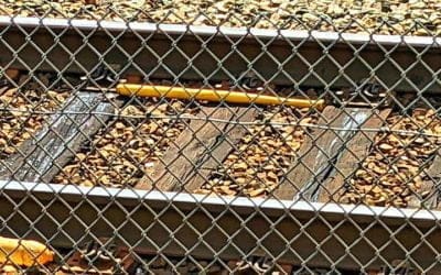 Quincy Red Line tracks and a wiffle bat?  Red Line next up for a makeover? #mbta #charliebaker #mayorkoch