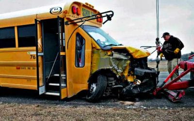Boston School Bus Busted on first day of the new school year