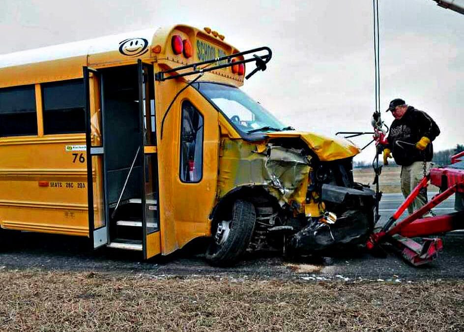 Boston School Bus Busted on first day of the new school year
