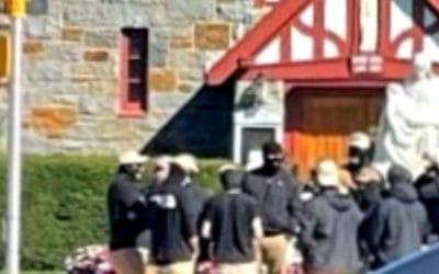 Black ski mask wearing protesters risk Houghs Neck justice