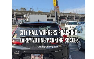 City Hall Workers Poaching Designated Early Voting Parking Spaces