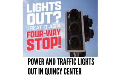 Power and Traffic Lights Out In Quincy Center