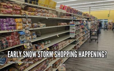 Early Snow Storm Shopping Happening?