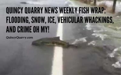 Quincy Quarry News Weekly Fish Wrap: Flooding, Snow, Ice, Vehicular Whackings, And Crime Oh MY!