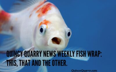 Quincy Quarry News Weekly Fish Wrap: This, that and the other.