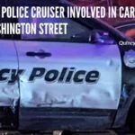 Quincy Police Cruiser Involved In Car Crash On Washington Street quincy-police-cruiser-crashquincyquarrycom