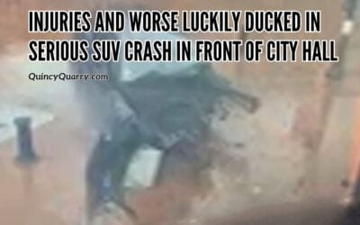 Injuries And Worse Luckily Ducked In Serious SUV Crash In Front Of City Hall
