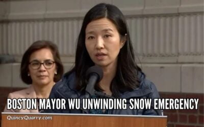 Boston Mayor Michelle Wu Unwinding Snow Emergency