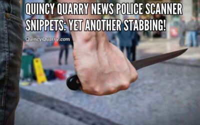Quincy Quarry News Police Scanner Snippets: Yet Another Stabbing!