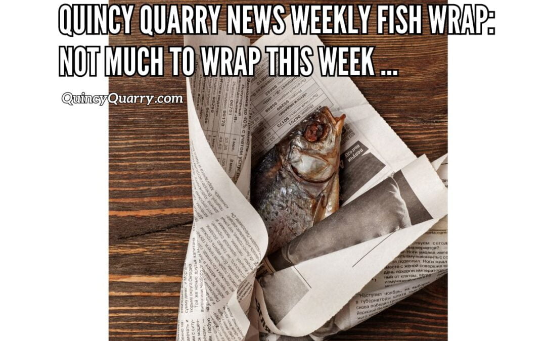 Quincy Quarry News Weekly Fish Wrap: Not Much To Wrap This Week …