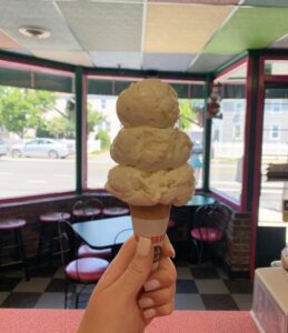 frozen-freddies-peach-triple-cone | Quincy News About Quincy Massachusetts