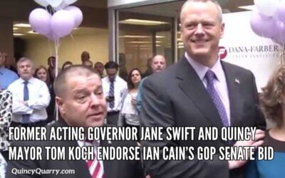 Former Acting Governor Jane Swift And Quincy Mayor Tom Koch Endorse Ian Cain’s GOP Senate Bid