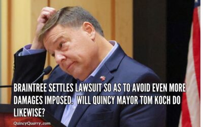 #BraintreeSettlesLawsuit So As To Avoid Even More Damages Imposed. Will Quincy Mayor Tom Koch do Likewise?