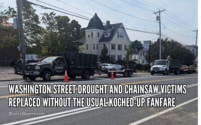 Washington Street #Drought And #ChainsawVictims Replaced Without The Usual Koched-up Fanfare
