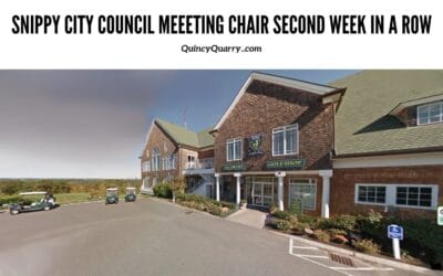 #SnippyCityCouncilMeetingChair #SecondWeekInARow
