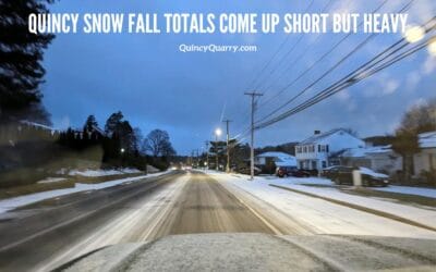Quincy Snow Fall Totals Come Up Short But Heavy