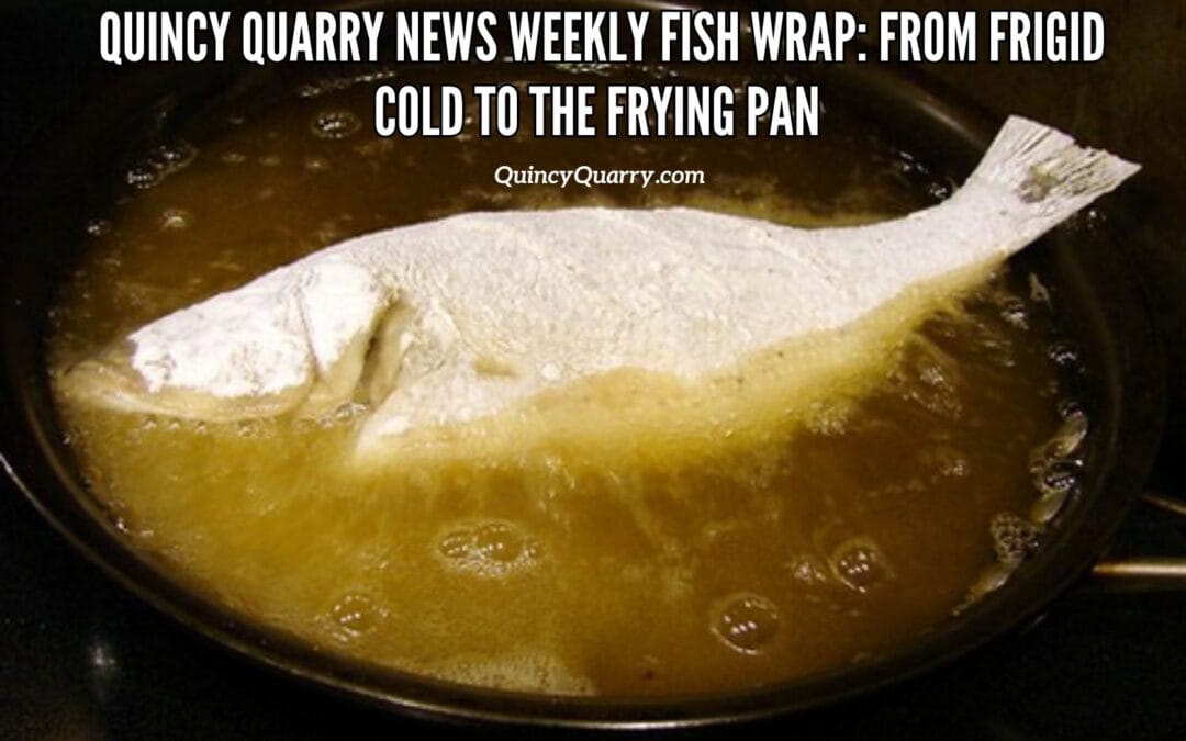 Quincy Quarry News Weekly Fish Wrap: From Frigid Cold To The Frying Pan!